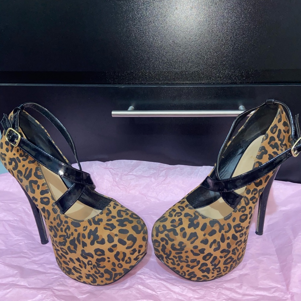 Cheetah print heels